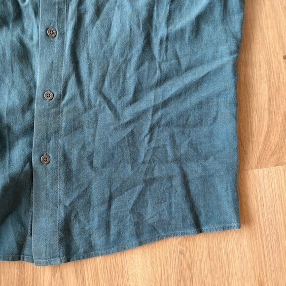 Kuhl Shirt Mens Large Blue Stealth Short Sleeve Button Up Hiking Outdoor - Picture 3 of 10